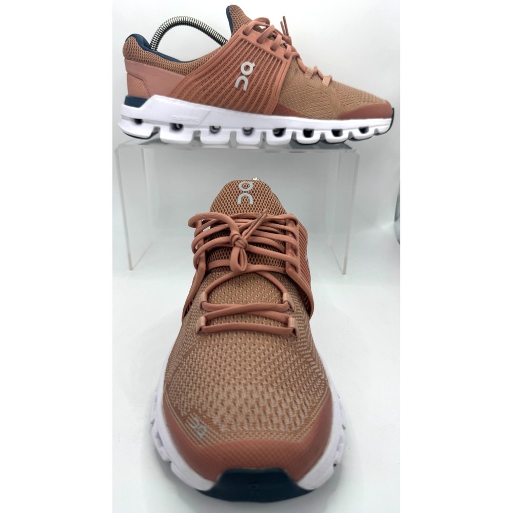 On Cloud X Running Shoes Women's Size 8 US Rust Brown Navy Blue FVN SI